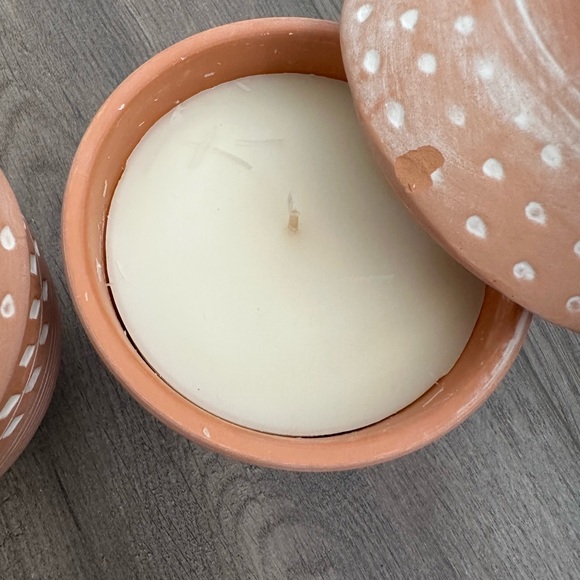 Two terracotta candles - Picture 3 of 4